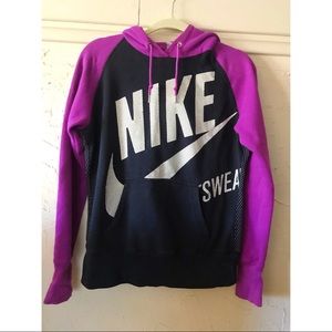 Vintage 2011/2012 Nike Swoosh Logo, Multi Purple, Navy, White, size Medium